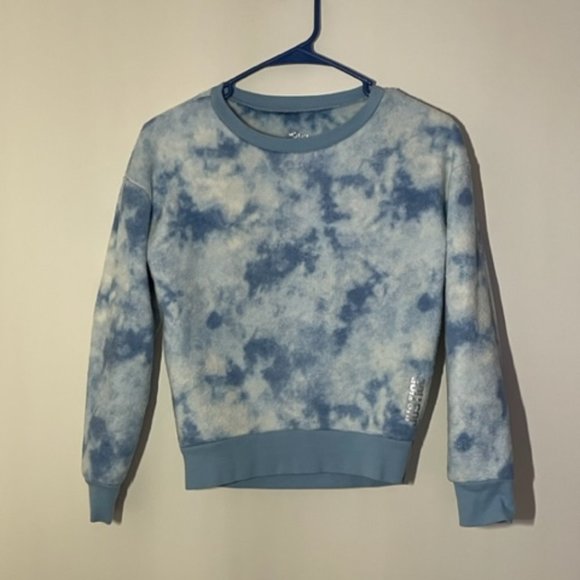 Justice Tie Dye Fleece Pullover Kids Sweatshirt; 100% polyester - Picture 5 of 8